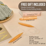 8 Rolls Chunky Chenille Yarn for Crocheting - Jumbo 7 Weight (27 yds, 8 oz Each Skein), Bulky Thick Crochet Knit Blanket Chunky Yarn for Hand Knitting with Giant Hook and Needles