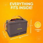 CRAFTISS Crochet Bag Yarn Storage - Christmas Gift - Durable Canvas Yarn Bag for Crochet Accessories - Organizer with Built-in Knitting Accessories Case