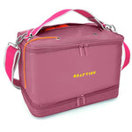 CRAFTISS Crochet Bag Yarn Storage - Christmas Gift - Durable Canvas Yarn Bag for Crochet Accessories - Organizer with Built-in Knitting Accessories Case