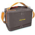 CRAFTISS Crochet Bag Yarn Storage - Christmas Gift - Durable Canvas Yarn Bag for Crochet Accessories - Organizer with Built-in Knitting Accessories Case