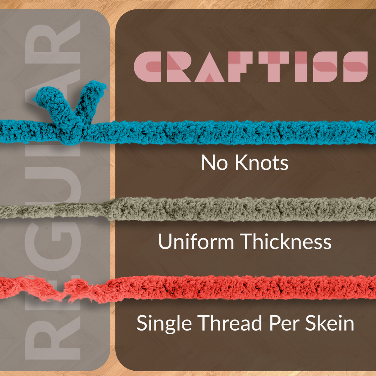 8 Rolls Chunky Chenille Yarn for Crocheting - Jumbo 7 Weight (27 yds, 8 oz Each Skein), Bulky Thick Crochet Knit Blanket Chunky Yarn for Hand Knitting - CRAFTISS