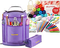 CRAFTISS Crochet Kit 158 pcs + Purple Yarn Storage Bag Bundle - CRAFTISS