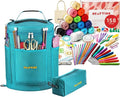 CRAFTISS Crochet Kit 158 pcs + Turquoise Yarn Storage Bag Bundle - CRAFTISS