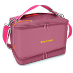 CRAFTISS Crochet Bag Yarn Storage - Christmas Gift - Durable Canvas Yarn Bag for Crochet Accessories - Organizer with Built-in Knitting Accessories Case