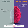 60*20g Acrylic Yarn Skeins - 2600 Yards of Soft Yarn for Crocheting, Knitting and Craft Projects
