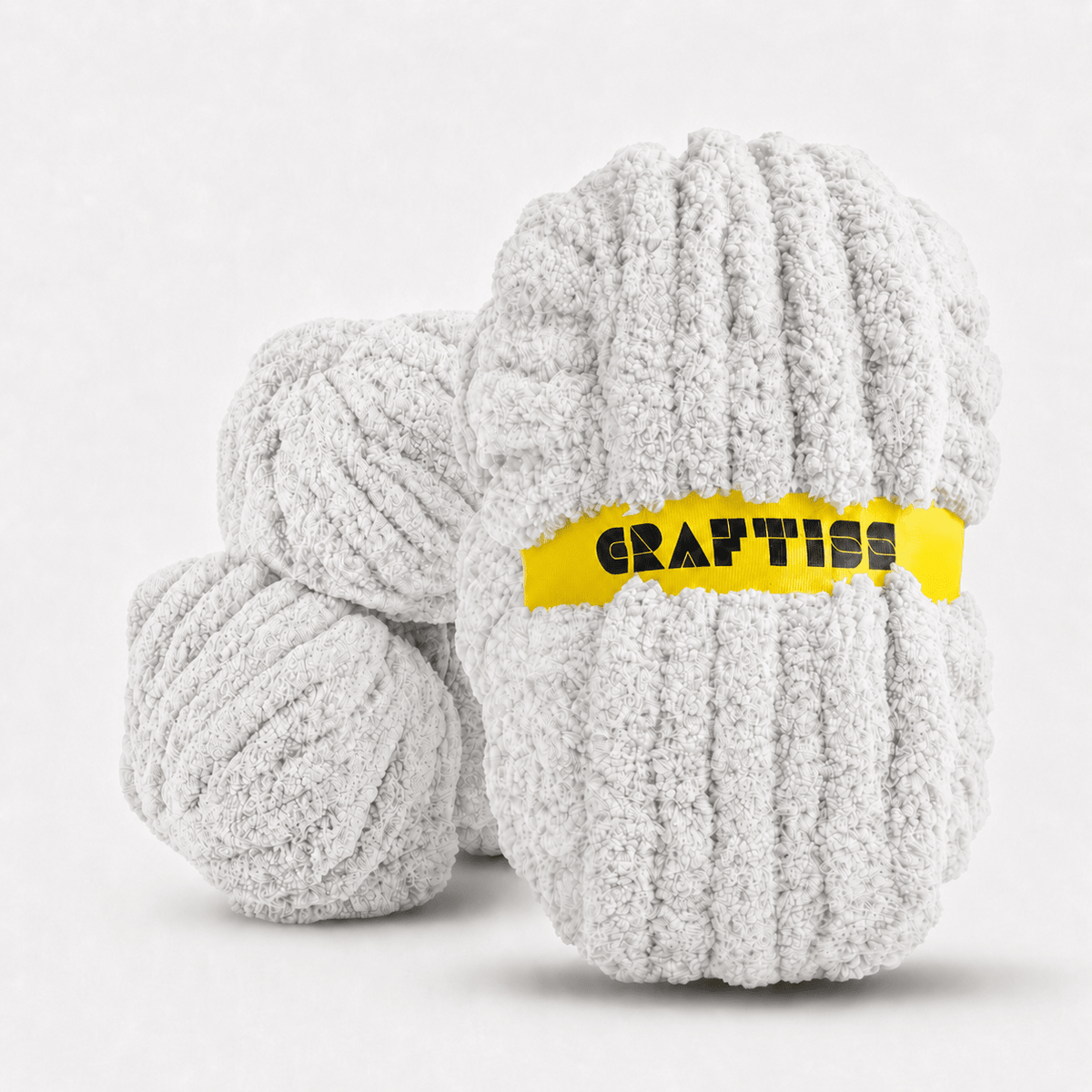 Chunky Chenille Yarn for Crocheting in Rolls - Jumbo 7 Weight (27 yds, 8 oz Each Skein), Bulky Thick Crochet Knit Blanket Chunky Yarn for Hand Knitting - CRAFTISS
