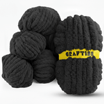 8 Rolls Chunky Chenille Yarn for Crocheting - Jumbo 7 Weight (27 yds, 8 oz Each Skein), Bulky Thick Crochet Knit Blanket Chunky Yarn for Hand Knitting - CRAFTISS