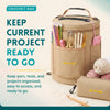 Yarn Storage Bag - Tote Yarn Bag, Durable Knitting and Crochet Organizer with Needle Case - CRAFTISS