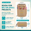 Yarn Storage Bag - Tote Yarn Bag, Durable Knitting and Crochet Organizer with Needle Case - CRAFTISS