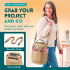 Yarn Storage Bag - Tote Yarn Bag, Durable Knitting and Crochet Organizer with Needle Case - CRAFTISS