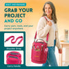Yarn Storage Bag - Tote Yarn Bag, Durable Knitting and Crochet Organizer with Needle Case - CRAFTISS