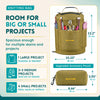 Yarn Storage Bag - Tote Yarn Bag, Durable Knitting and Crochet Organizer with Needle Case - CRAFTISS