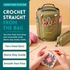 Yarn Storage Bag - Tote Yarn Bag, Durable Knitting and Crochet Organizer with Needle Case - CRAFTISS