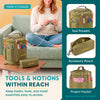 Yarn Storage Bag - Tote Yarn Bag, Durable Knitting and Crochet Organizer with Needle Case - CRAFTISS