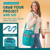 Yarn Storage Bag - Tote Yarn Bag, Durable Knitting and Crochet Organizer with Needle Case - CRAFTISS