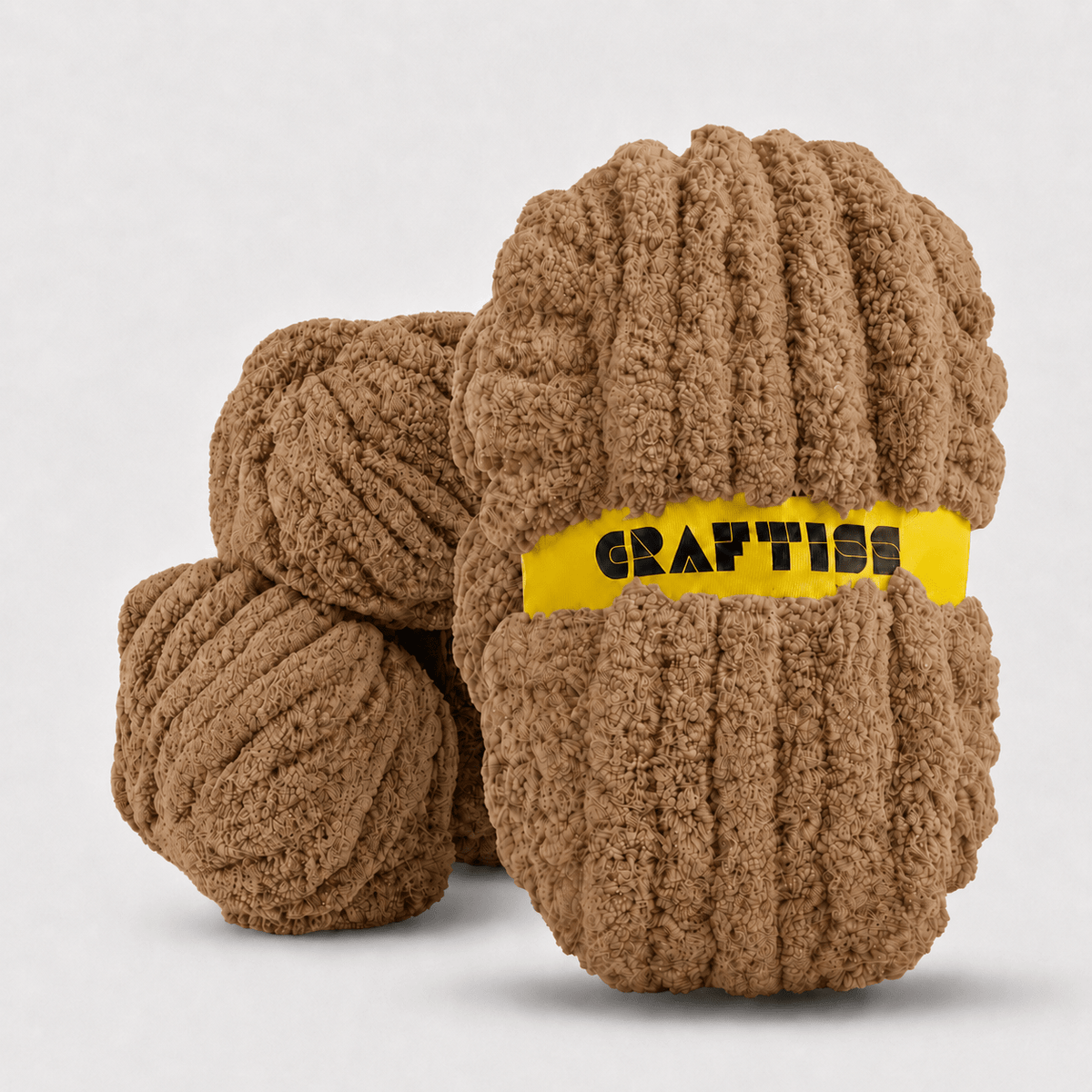 Chunky Chenille Yarn for Crocheting in Rolls - Jumbo 7 Weight (27 yds, 8 oz Each Skein), Bulky Thick Crochet Knit Blanket Chunky Yarn for Hand Knitting - CRAFTISS