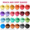 24*0.15 Oz Cosmetic Grade Mica Powder Color Set Assortment - Natural Coloring Pigment in Bags