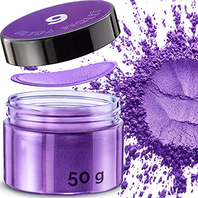 Purple Mica Powder Cosmetic Grade 1.7 Oz - 50g Natural Coloring for Epoxy, Soap Making