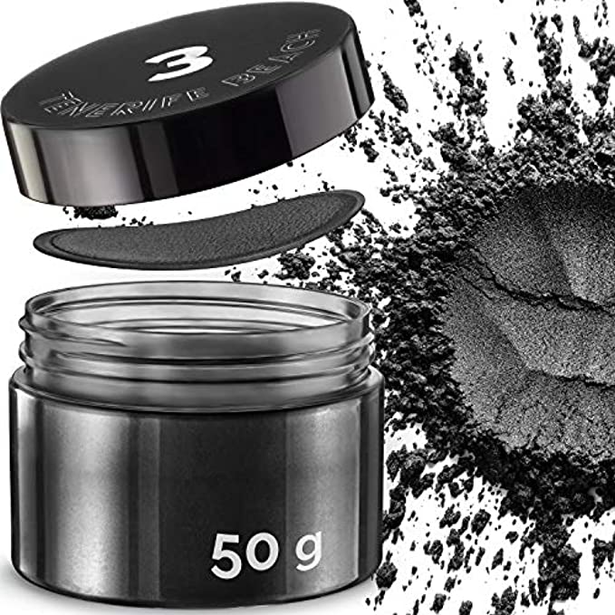 Black Cosmetic Grade Mica Powder 1.7 Oz - 50g Natural Coloring Pigment for Epoxy, Soap Making
