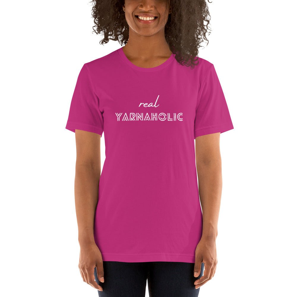 Real Yarnaholic Short - Sleeve T-Shirt - CRAFTISS