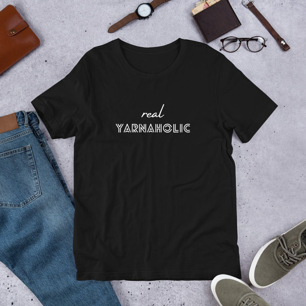 Real Yarnaholic Short - Sleeve T-Shirt - CRAFTISS